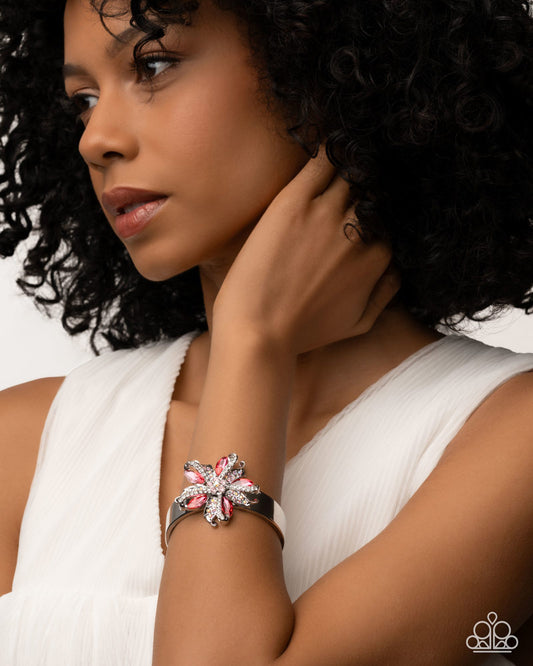 Encased Elite Pink statement bracelet, alternate view