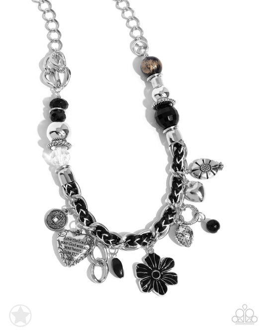 Charmed, I Am Sure Black statement necklace