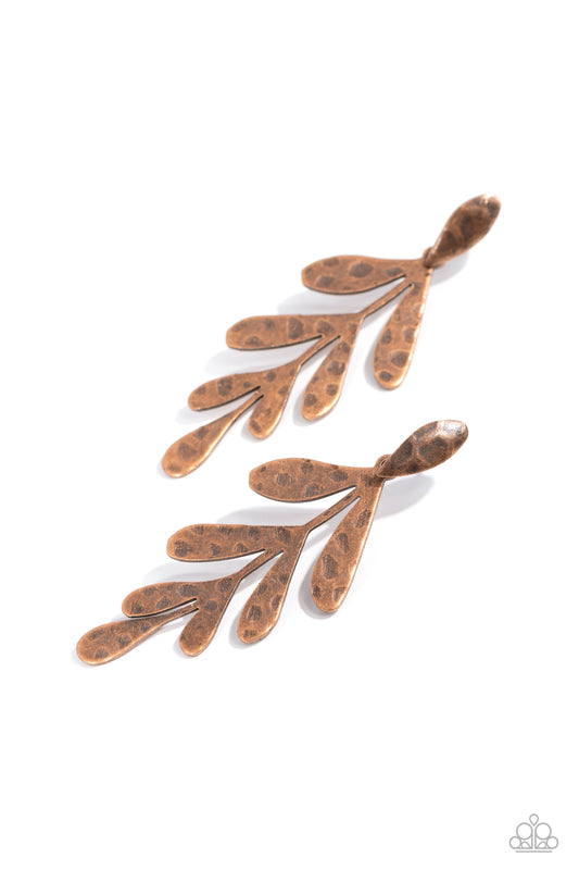 Jungle Fauna Copper post earrings