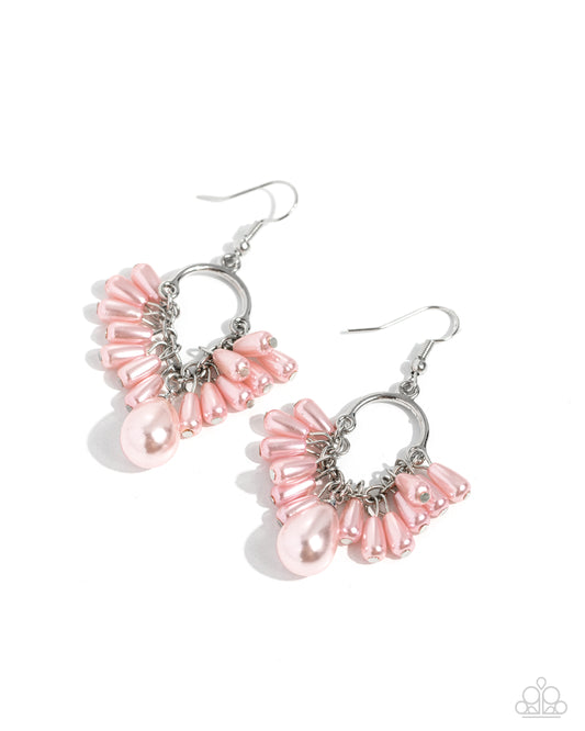 Ahoy There! Pink dangle earrings