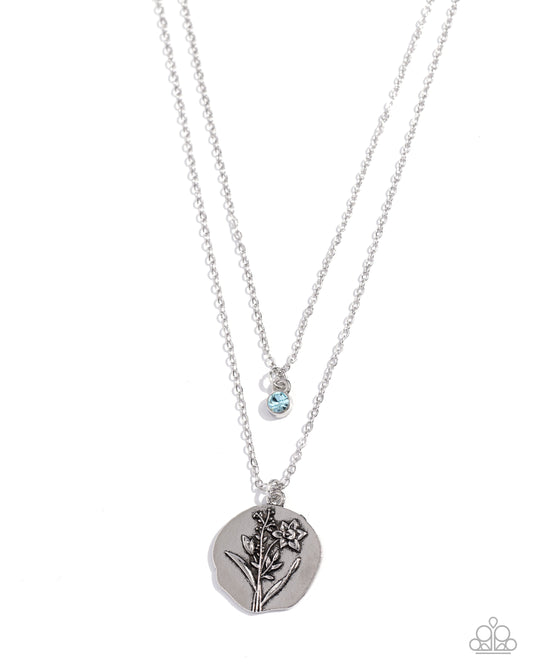 Birthstone Beauty Blue pendant necklace