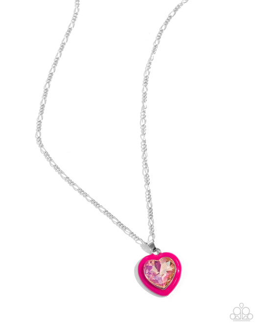 Heartfelt Hope Pink statement necklace