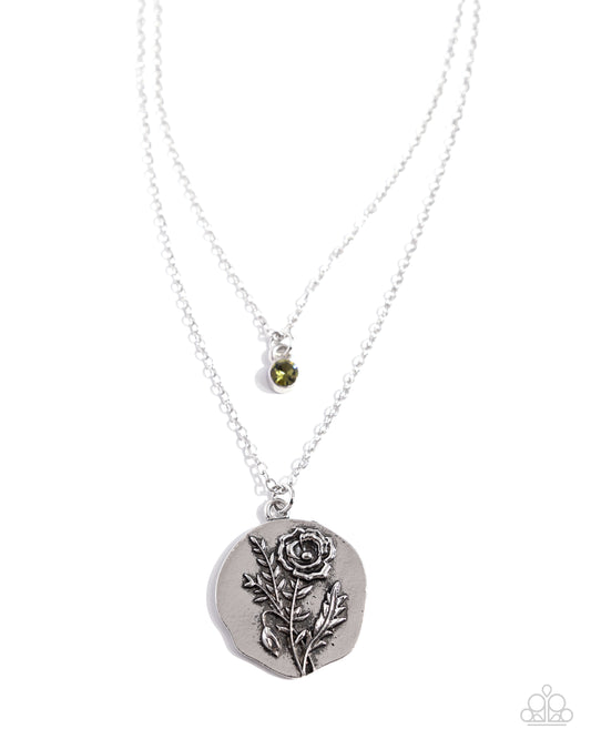 Birthstone Beauty Green pendant necklace