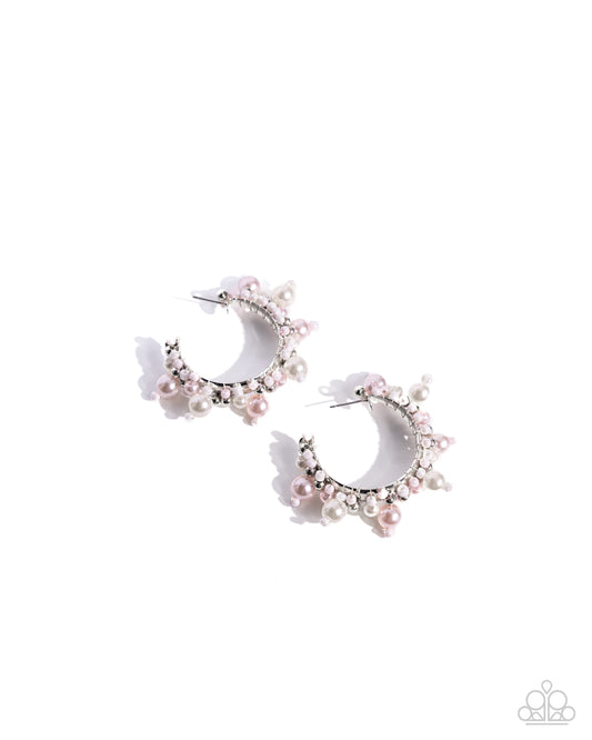 Elite Expense Pink hoop earrings