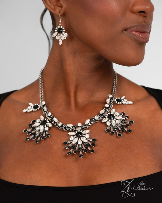 Assertive statement necklace, alternate view