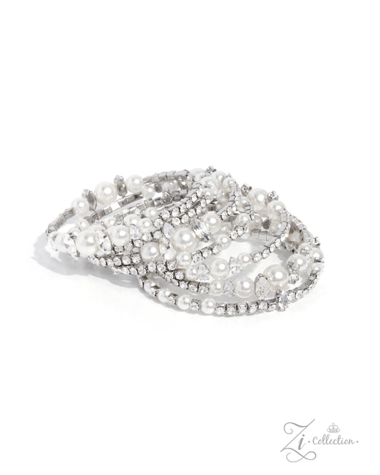 Sentimental Value White statement bracelet