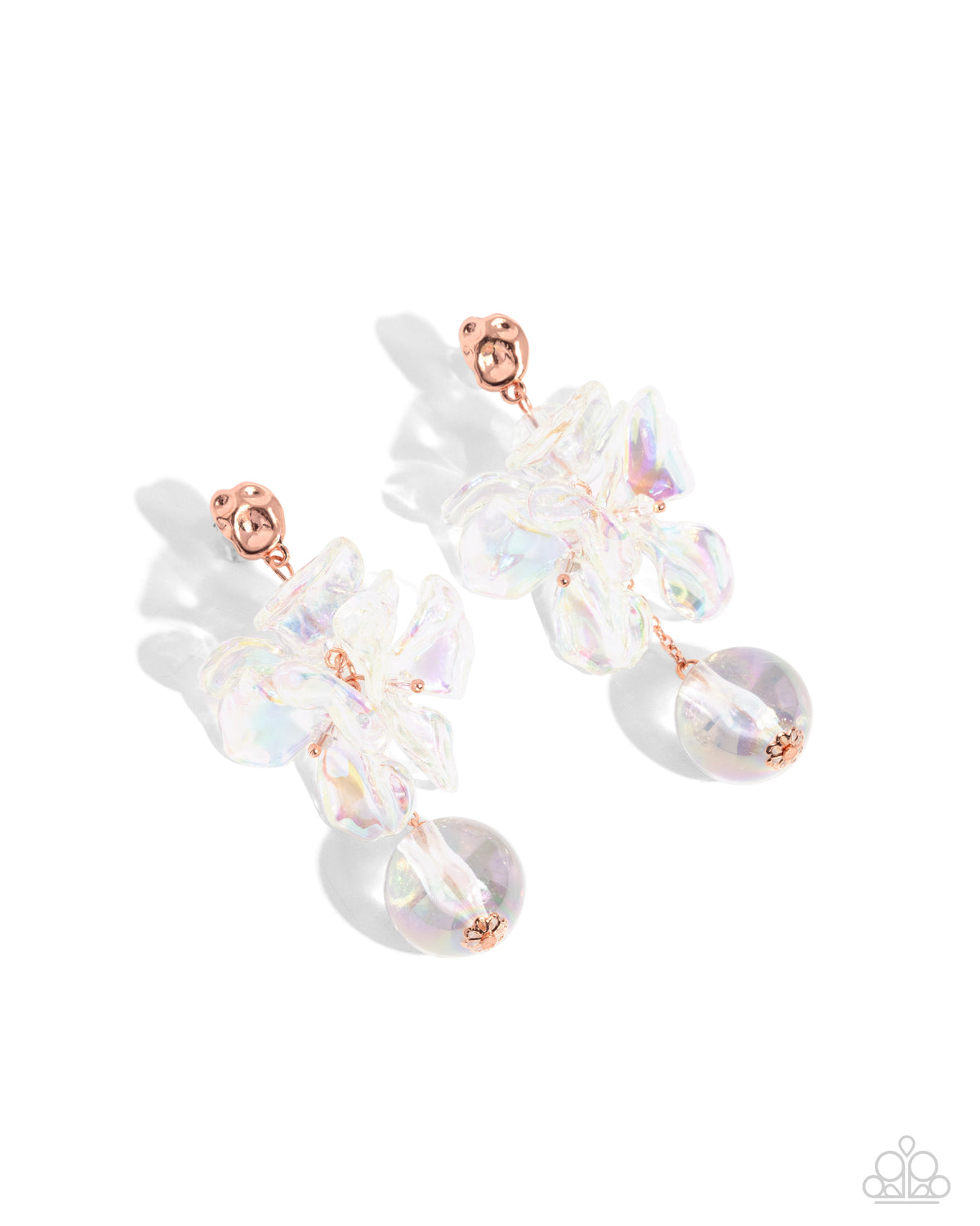 Ignited Iridescence Copper post earrings