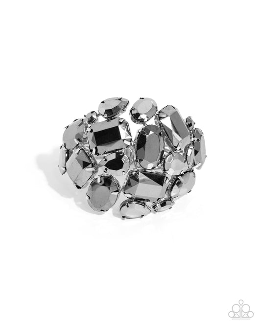 Chic Coronation Silver statement bracelet