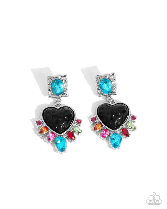 Bohemian Bling Black post earrings