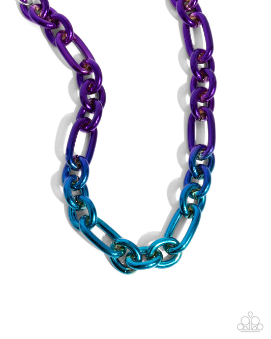 Nuanced Nightlife Purple statement necklace