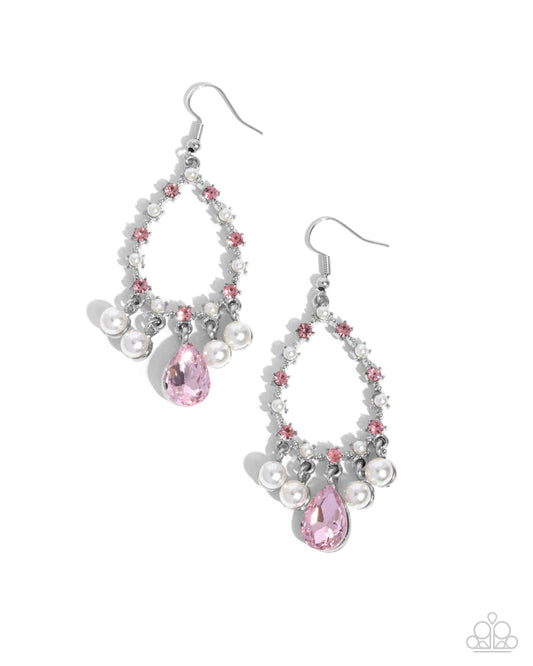 Baroness Behavior Pink dangle earrings