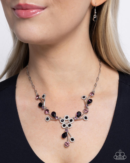 Blossom Queen Purple pendant necklace, alternate view