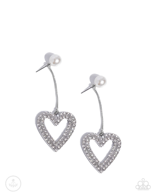 Valentines Vision White post earrings
