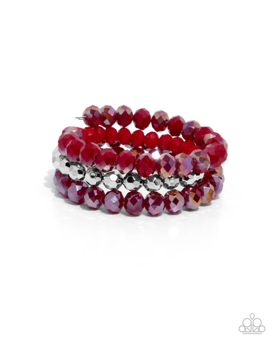 Memorable Makeover Red wrap bracelet