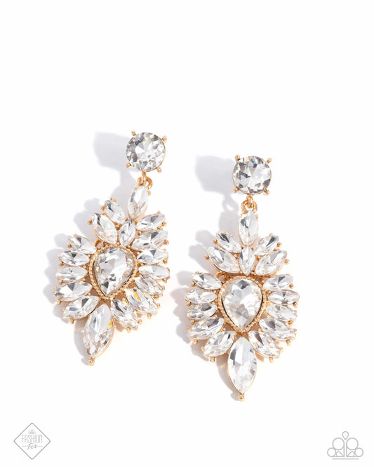 Darling Direction Gold post earrings