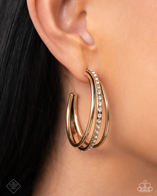 Commanding Culture Gold hoop earrings, alternate view