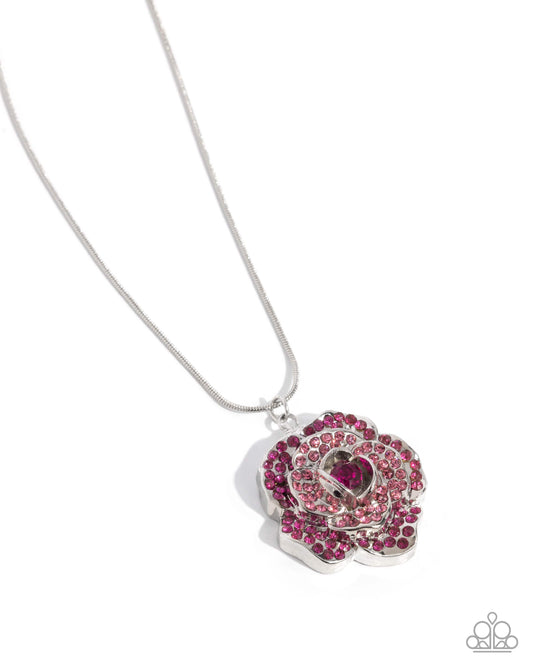 Blossoming Belle Pink statement necklace