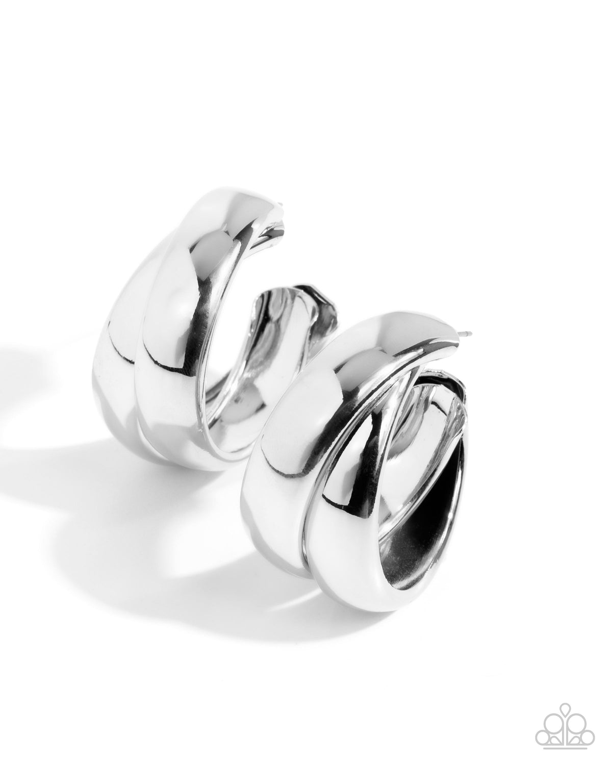 Restless Radiance Silver hoop earrings