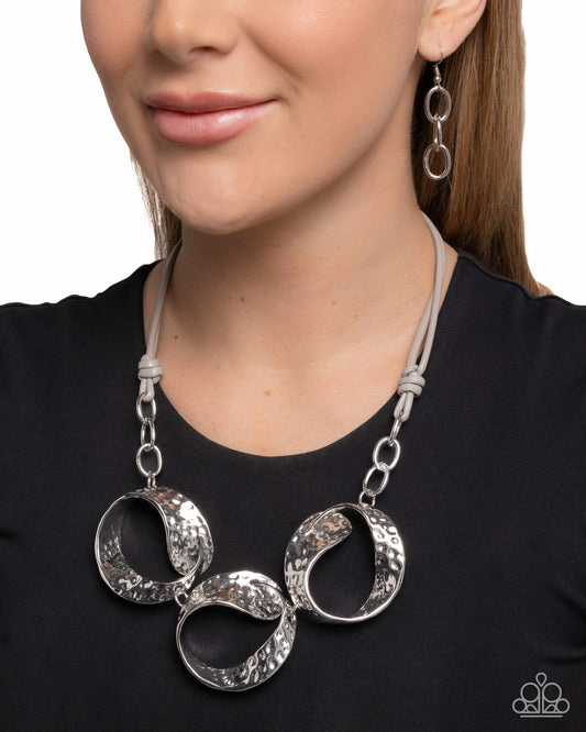Curly Cabaret Silver statement necklace, alternate view