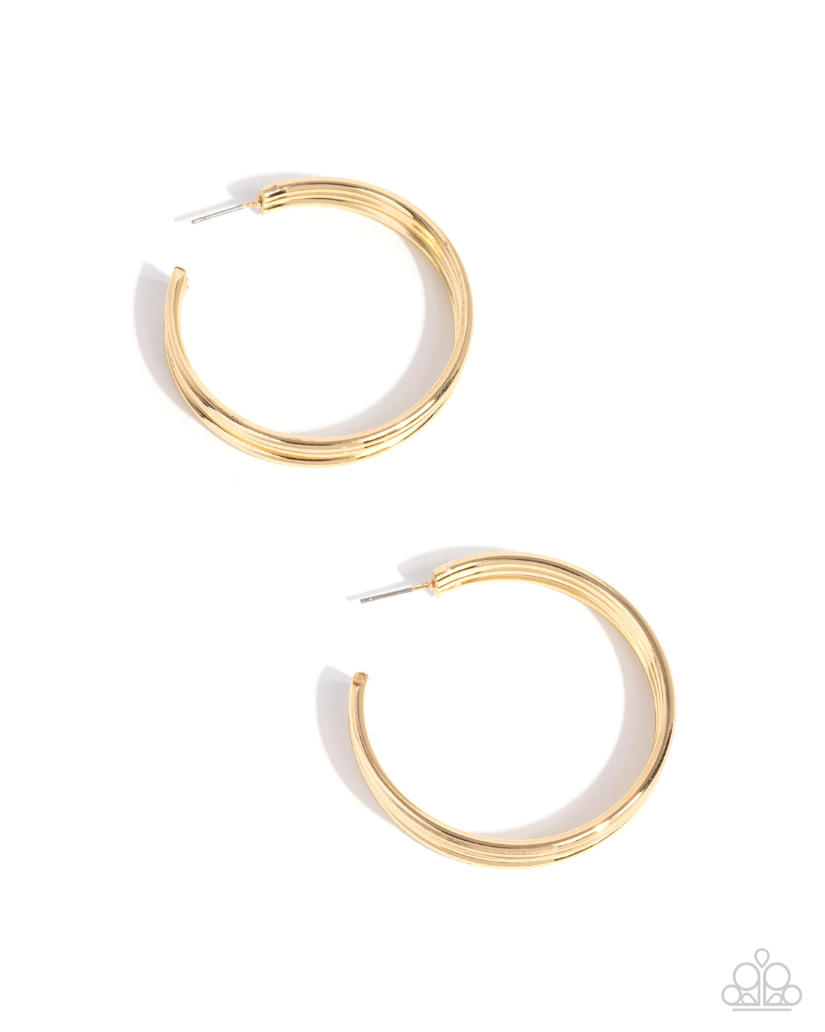 Traditional Trio Gold hoop earrings
