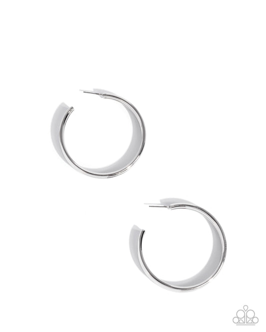Traditional Trio Silver hoop earrings
