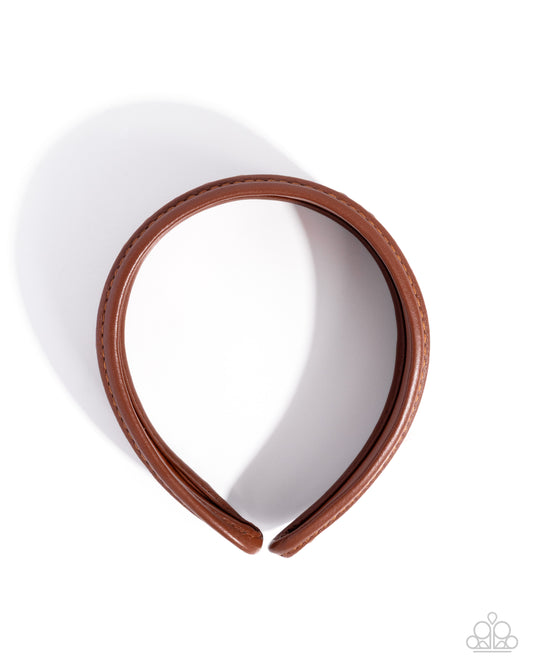 Woven Wellness Brown hair accessory, alternate view