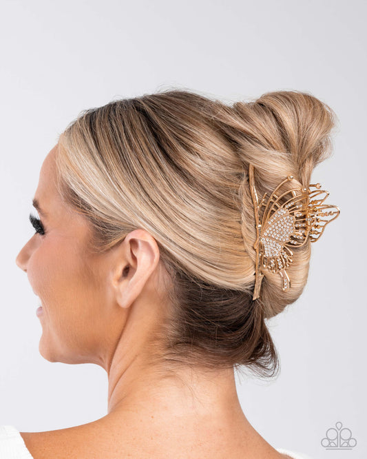 Layered Landing Gold hair accessory, alternate view