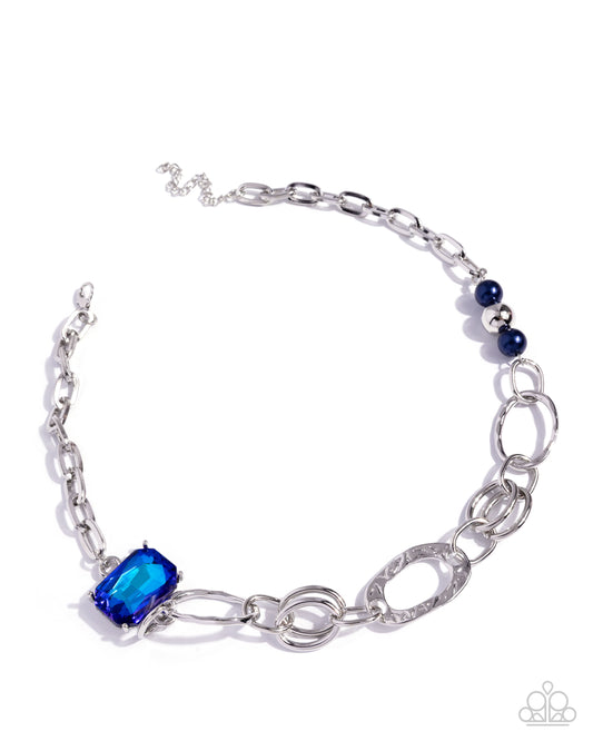 Attention to Detail Blue statement necklace