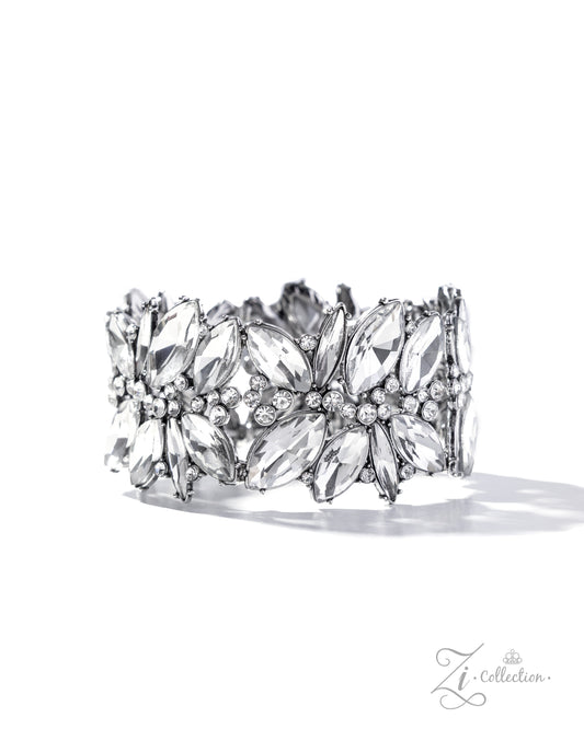 Composed Charm White stretch bracelet
