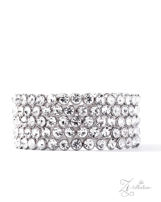 Modest Moment White stretch bracelet