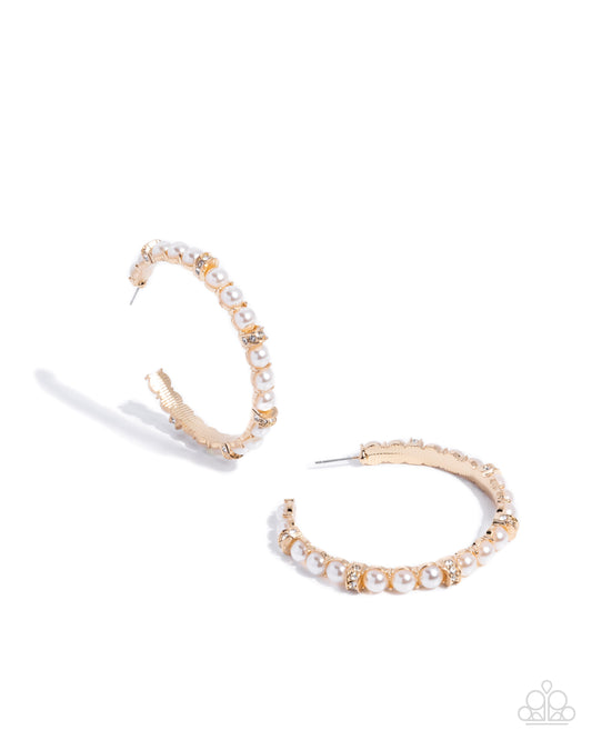 Classical Ballet Gold hoop earrings