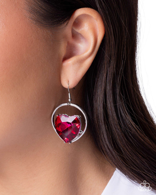 Valuable Valentines Pink hoop earrings, alternate view