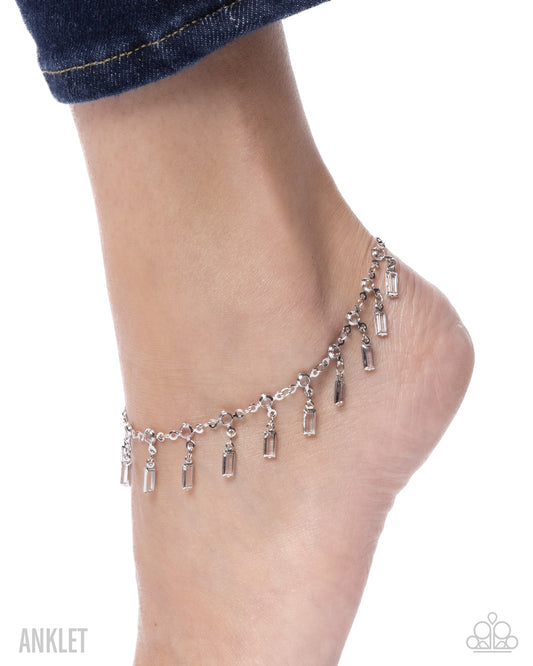 Effervescent Element White anklet, alternate view