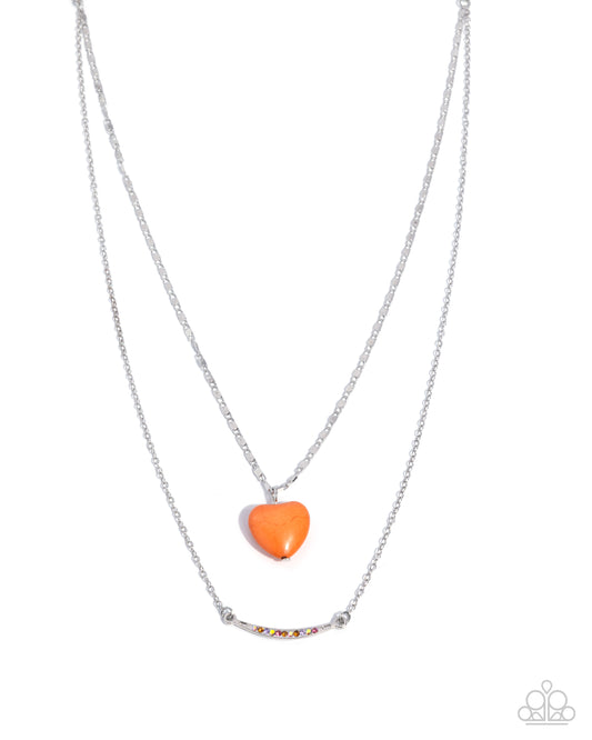 Affectionate Appraisal Orange necklaces at Unique Diva Jewels Boutique