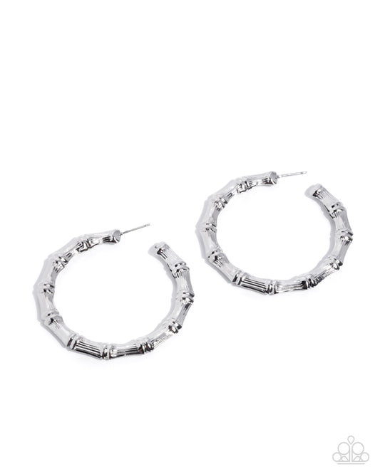 Custom Confidence Silver hoop earrings