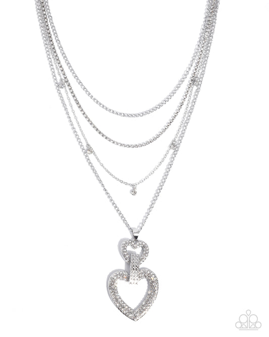 Comfortable Cupid White statement necklace