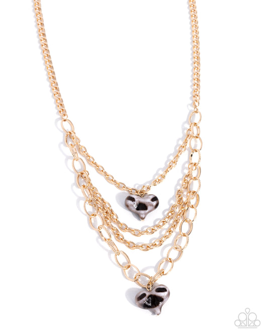 New Love Brown statement necklace