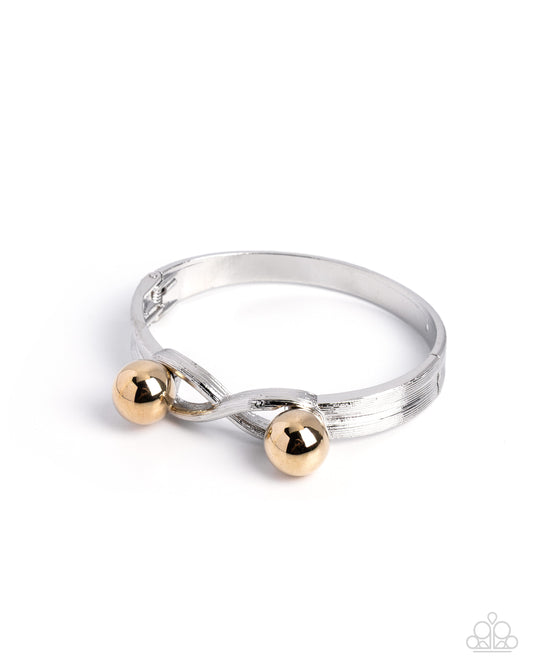 Legendary Leader - Silver | Two-Tone Hinged Bracelet - photo 1