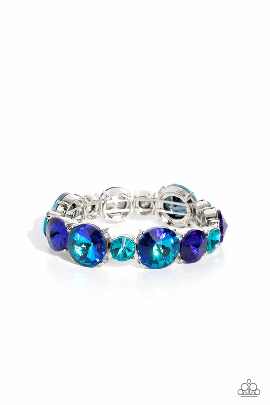Refreshing Radiance Blue stretch bracelet