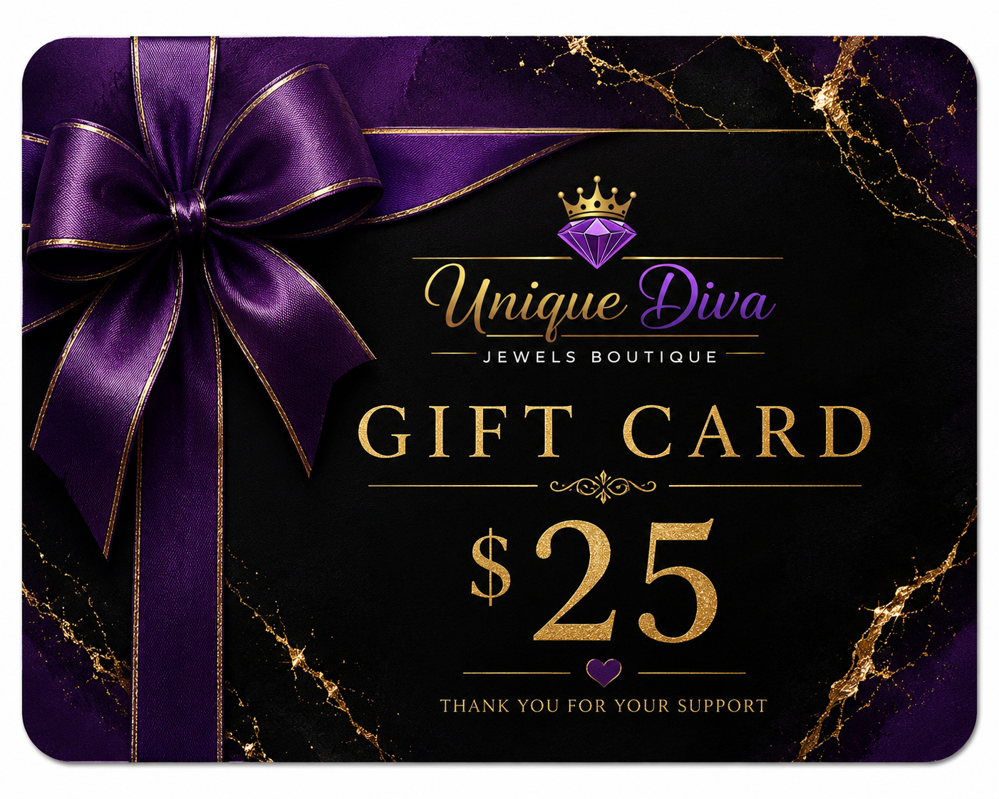 Unique Diva Jewels Boutique Gift Card