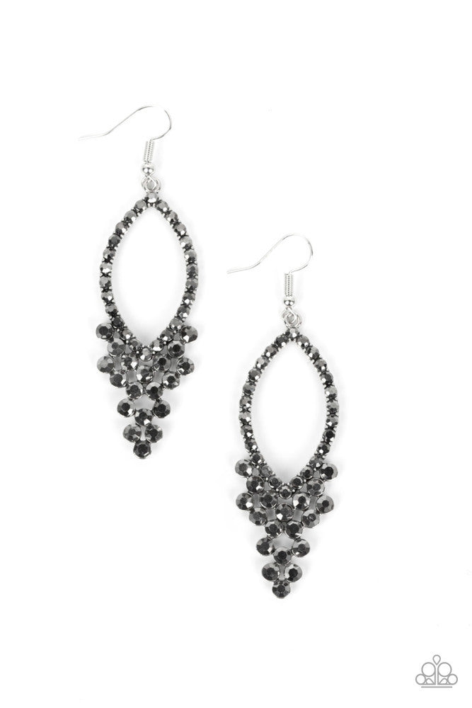 GLOWING off the Deep End - Silver Earrings