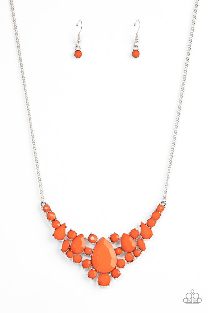 Bali Ballroom Orange statement necklace