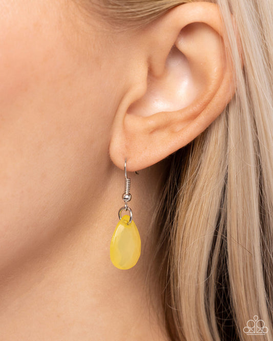 Whimsical Wishes Yellow statement necklace, alternate view