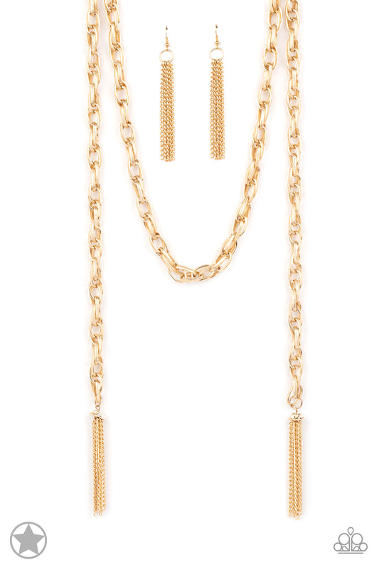 SCARFed for Attention Gold statement necklace