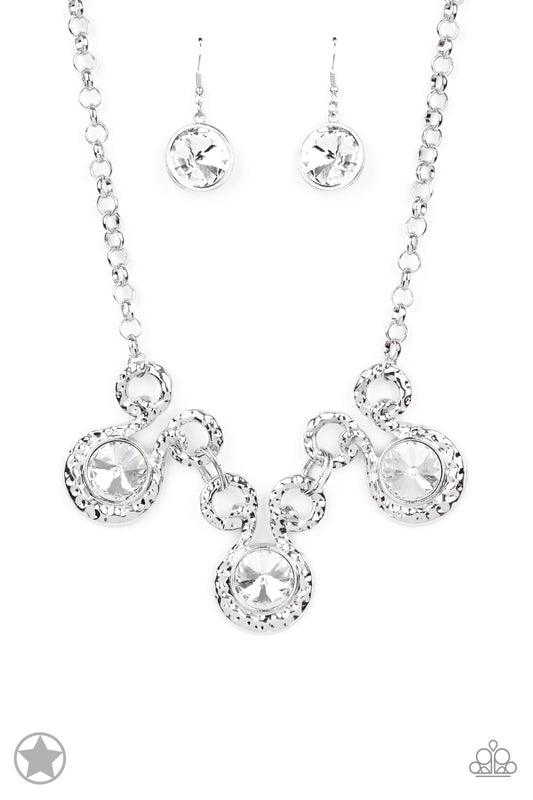 Hypnotized Silver statement necklace