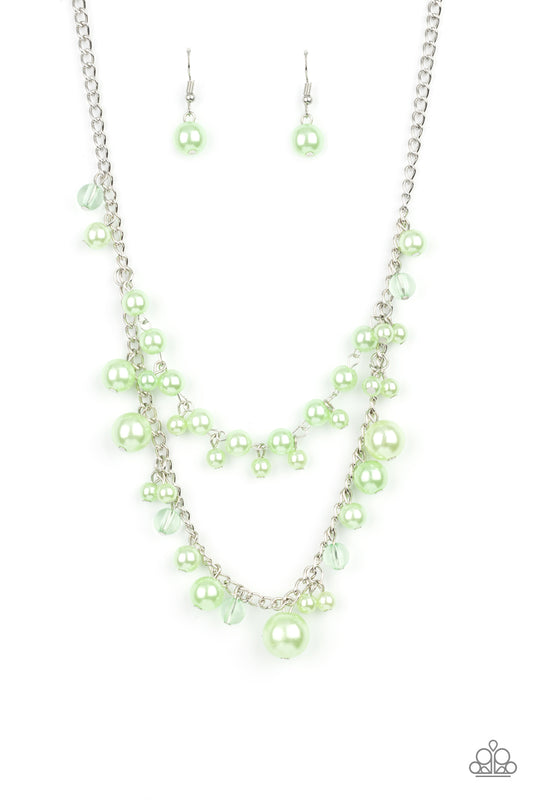 Blissfully Bridesmaid Green statement necklace