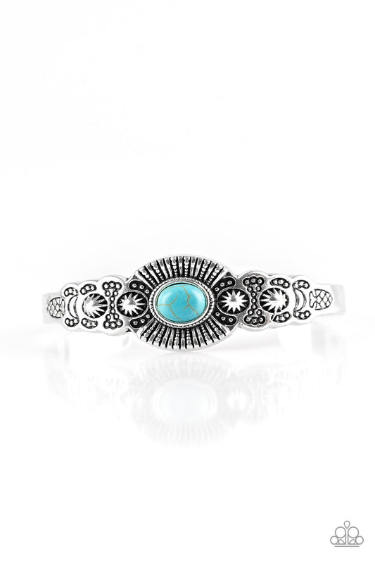 Wide Open Mesas Blue cuff bracelet