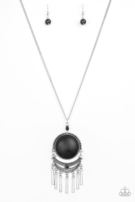 Rural Rustler Black pendant necklace