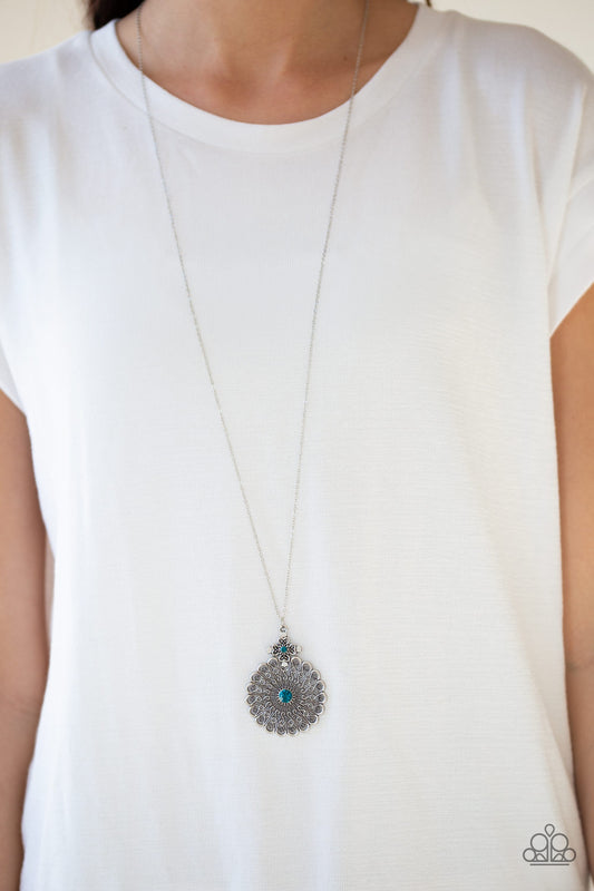 Walk On The WILDFLOWER Side Blue pendant necklace, alternate view