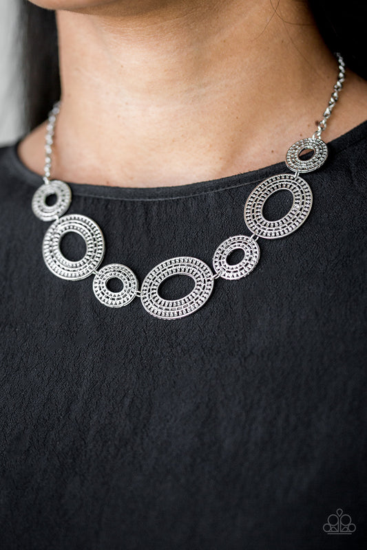 Basically Baltic Silver statement necklace, alternate view